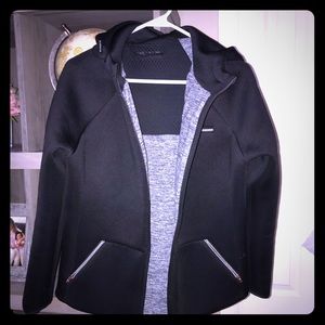 Lou & Grey black warm hooded jacket